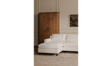 Hutton Left Sectional White