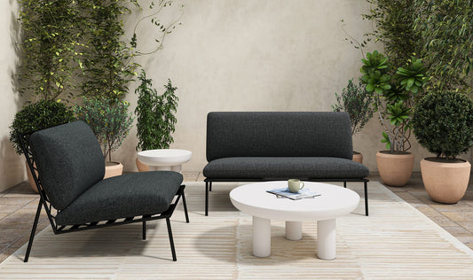 Salma Outdoor Sofa Speckled Charcoal