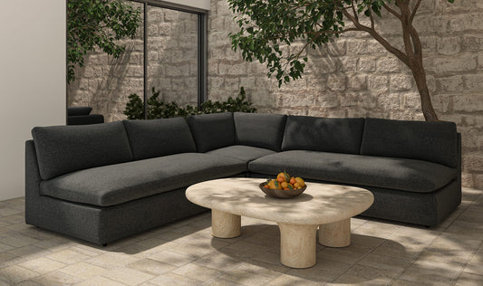 Miles Outdoor Sofa Speckled Charcoal