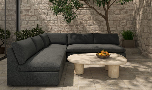 Miles Outdoor Corner Speckled Charcoal