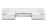 Miles Outdoor Modular 5 Piece White