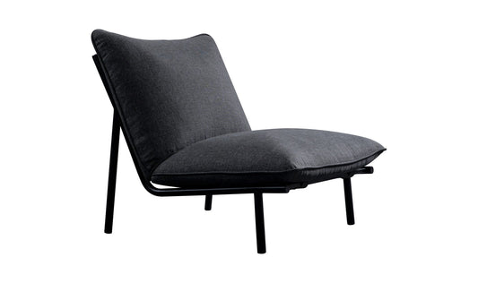 Morgan Outdoor Accent Chair Speckled Charcoal