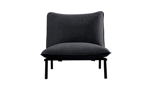 Morgan Outdoor Accent Chair Speckled Charcoal
