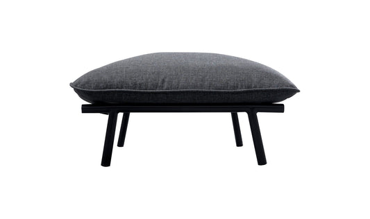 Morgan Outdoor Ottoman Speckled Charcoal