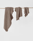 Mocha waffle towel set (3 pcs)