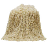Mongolian Faux Fur Throw Blanket - Closeout