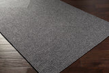Black Braided Faux Jute Outdoor Rug