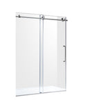 Madam Series 50 to 54 in. x 76 in. Frameless Sliding Shower Door with 3/8" (10mm) Tempered Clear Glass