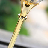 Gold Cocktail, Martini & Champagne Glasses Rhinestone DIAMOND