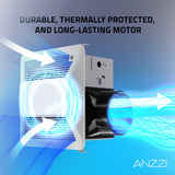 Fields Series 150 CFM Ceiling Mount Bathroom Exhaust Fan with Brilliant LED Light, Motion Sensor, Humidity Sensor