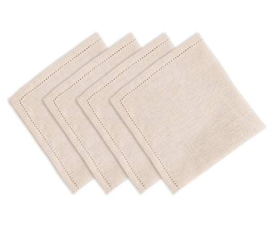 Hemstitched Napkins - Natural