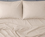 Natural 100% Cotton Sateen Flat Bed Sheet