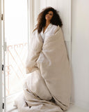 Natural linen duvet cover