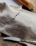 Printed linen bread bag