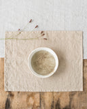 Natural linen placemat set of 2
