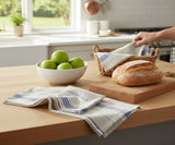 Blue and Tan Kitchen Towels