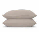 Natural 100% Cotton Sateen Pillowcases  Set of 2