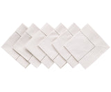 Natural Hemstitch Napkins - Cocktail Napkins 12 inch