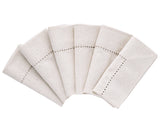 Hemstitch Cocktail Napkins - Set of 12