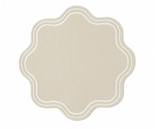 Natural Placemats - Scalloped