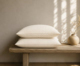 Linen Pillowcases Set of 2 – Natural Stripe