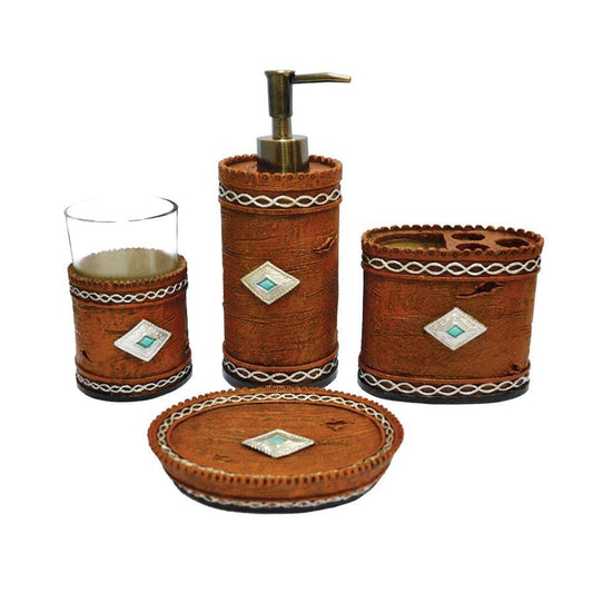 Socorro 4PC Bath Countertop Accessory Set, 4 MOQ