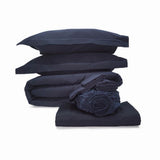 400TC Cotton Sateen Solid All-In Bedding Bundle
