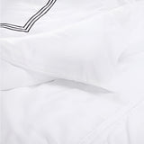 400TC Triple Embroidery Cotton Sateen Solid Bedding Bundle