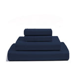 400TC Luxurious Single Embroidery Cotton Sateen Solid Bedding Bundle