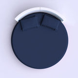 400TC Sateen Solid Cotton Round Fitted Sheet