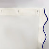 Scallop Embroidery Shower Cotton Curtain