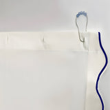 Scallop Embroidery Shower Cotton Curtain