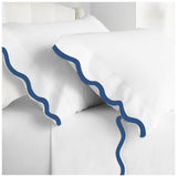 400TC Applique Scalloped Embroidery Cotton Pillowcases (Set Of 2)