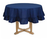 Round Ruffled Tablecloth