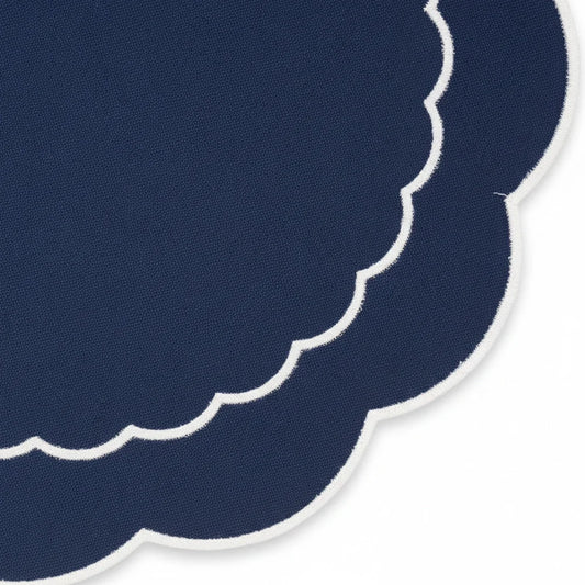 Blue Scalloped Placemats