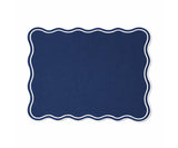 Dining Table Placemats - White Scalloped Placemats