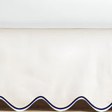 Scallop Embroidery Cotton Crib Skirt