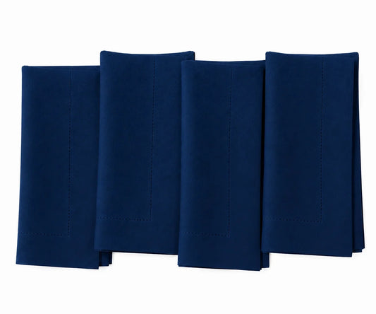 Navy Blue Cotton Napkins