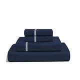 400TC Cotton Classic Luxurious Embroidery Sateen Solid Sheet Set