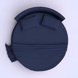 400TC Sateen Solid Cotton Round Sheet Set