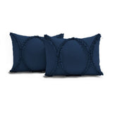 400TC Cotton Sateen Solid Textured Ruffle Bedspread Set