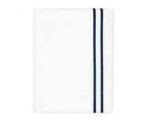 Cotton Flat Sheet - Line Embroidery