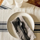 Navy Blue Striped Cotton Placemats