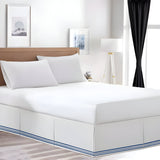 400TC Cotton Sateen Classic Embroidery Tailored Bed Skirt