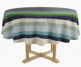 Cotton Striped Tablecloth - Round