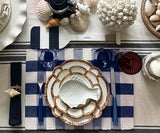 Navy Plaid Placemats - Cloth Placemats