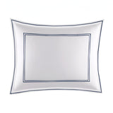 400TC Edge Embroidery & Double Border Cotton Sateen Solid Pillow Sham