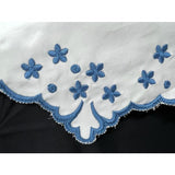 Elegant Flower Embroidered Placemat & Napkins (Set Of 4)
