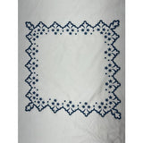 Elegant Flower Embroidered Placemat & Napkins (Set Of 4)