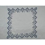 Elegant Flower Embroidered Placemat & Napkins (Set Of 4)